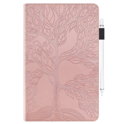 For iPad Pro 13 2024 Tree Life Series Embossed Smart Leather Tablet Case(Rose Gold) - iPad Pro 13 2024 Cases by buy2fix | Online Shopping UK | buy2fix