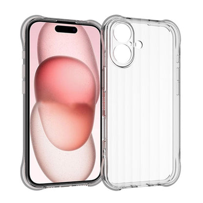 For iPhone 16 Plus Water Ripple Fine Hole TPU Phone Case(Transparent) - iPhone 16 Plus Cases by buy2fix | Online Shopping UK | buy2fix