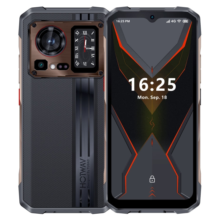 [HK Warehouse] HOTWAV Cyber 15, 12GB+256GB, IP68/IP69K Rugged Phone, 6280mAh, 6.6 inch Android 13 MediaTek MT6789 Helio G99 Octa Core, Network: 4G, NFC, OTG(Brone Gold) - Other by HOTWAV | Online Shopping UK | buy2fix