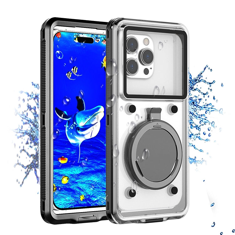 33ft 10m Underwater IP68 Waterproof Phone Case For Under 6.6 inch Phones(Black) - Galaxy Phone Cases by buy2fix | Online Shopping UK | buy2fix