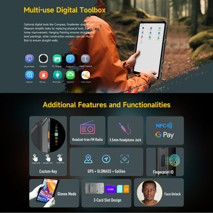 [HK Warehouse] Ulefone Armor Pad 3 Pro Rugged Tablet PC, 8GB+256GB, 10.36 inch Android 13 MediaTek MT8788 Octa Core 4G Network, EU Plug(Black) - Other by Ulefone | Online Shopping UK | buy2fix