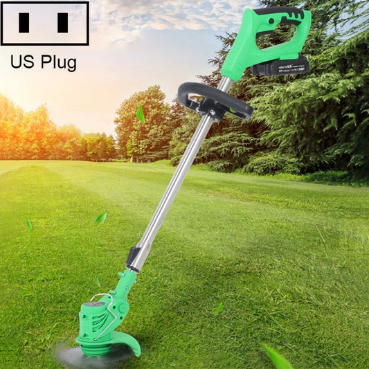 21V Portable Rechargeable Electric Lawn Mower Weeder, Plug Type:US Plug(Green) - Lawn Mower, Saws & Accessories by buy2fix | Online Shopping UK | buy2fix