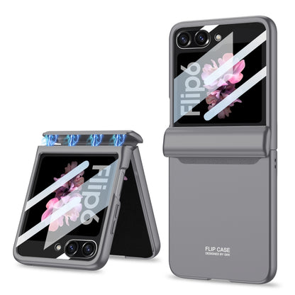 For Samsung Galaxy Z Flip6 GKK Integrated Full Coverage Folding Phone Case(Grey) - Galaxy Z Flip6 5G Cases by GKK | Online Shopping UK | buy2fix