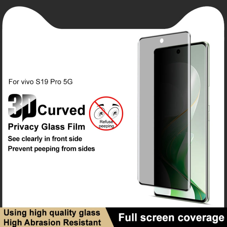 For vivo S19 Pro / V40 imak 3D Curved HD Full Screen Anti-spy Tempered Glass Protective Film - vivo Tempered Glass by imak | Online Shopping UK | buy2fix