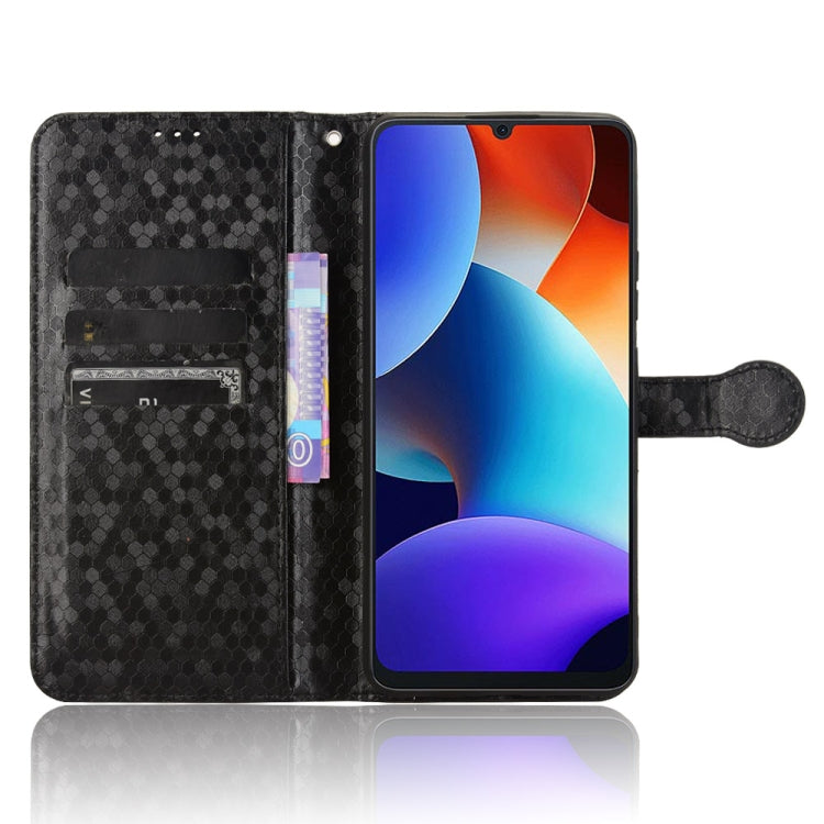 For Blackview Oscal Modern 8 / Color 8 Honeycomb Dot Texture Leather Phone Case(Black) - More Brand by buy2fix | Online Shopping UK | buy2fix