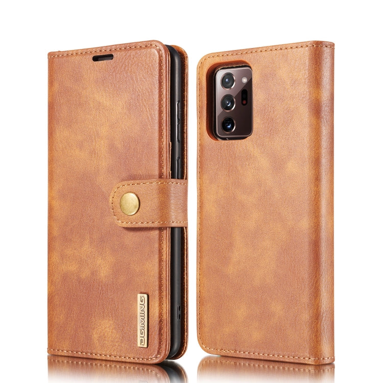 For Samsung Galaxy Note20 Ultra DG.MING Crazy Horse Texture Flip Detachable Magnetic Leather Case with Holder & Card Slots & Wallet(Brown) - Galaxy Note20 Ultra Cases by DG.MING | Online Shopping UK | buy2fix