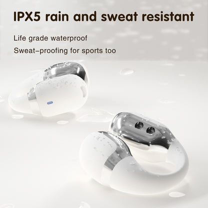 Hileo F16 TWS Touch Control IPX5 Waterproof Sports Earclip Noise Cancelation Earphones(White) - TWS Earphone by Hileo | Online Shopping UK | buy2fix