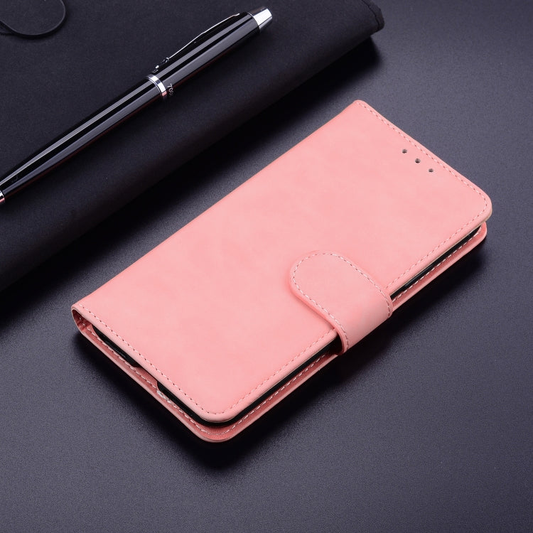 For Xiaomi Redmi K70 / K70 Pro Skin Feel Pure Color Flip Leather Phone Case(Pink) - K70 Cases by buy2fix | Online Shopping UK | buy2fix