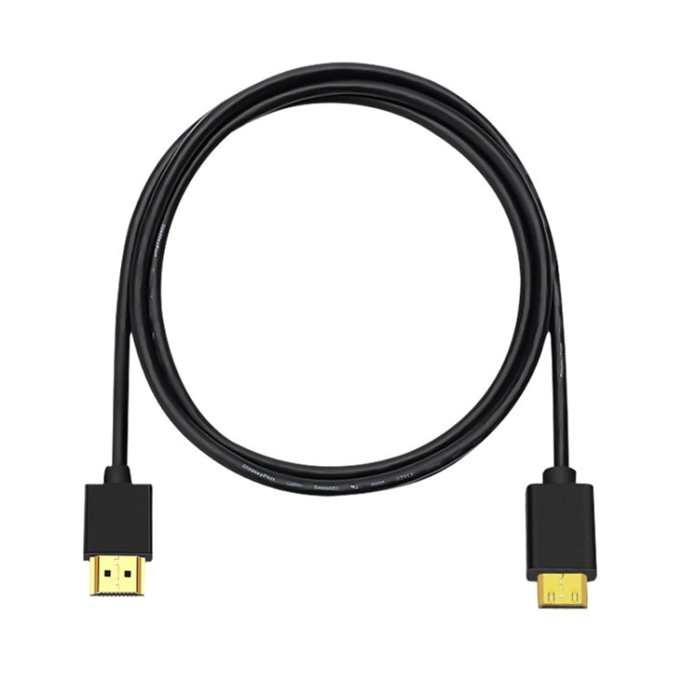 HDMI to Mini HDMI 4K UHD 18Gbps Video Connection Cable, Length:0.5m(Black) - Cable by buy2fix | Online Shopping UK | buy2fix