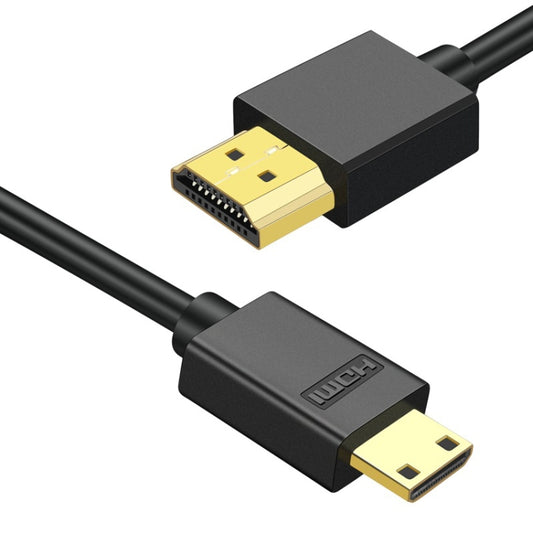HDMI to Mini HDMI 4K UHD 18Gbps Video Connection Cable, Length:1m(Black) - Cable by buy2fix | Online Shopping UK | buy2fix