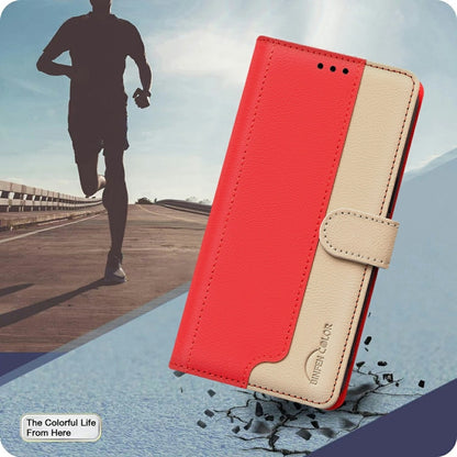 For Samsung Galaxy S25 Ultra 5G Color Matching RFID Anti-theft Leather Phone Case(Red) - Galaxy S25 Ultra 5G Cases by buy2fix | Online Shopping UK | buy2fix