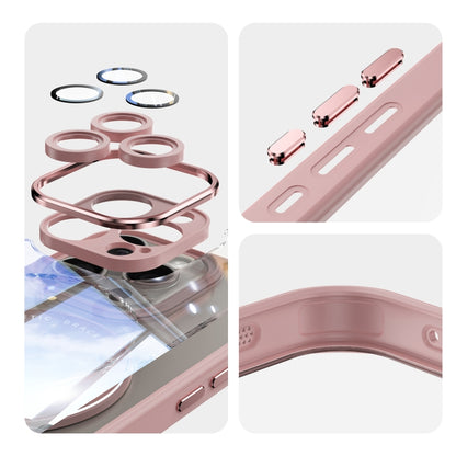 For iPhone 16 Pro Max 360 Holder Magsafe Acrylic Hybrid TPU Phone Case(Pink) - iPhone 16 Pro Max Cases by buy2fix | Online Shopping UK | buy2fix