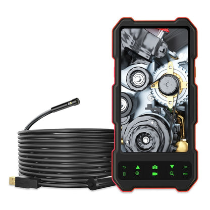 T21 4.5 inch IPS Color Screen 5.5mm Dual Camera Split Hard Cable Industrial Endoscope, Length:3.5m(Black Red) -  by buy2fix | Online Shopping UK | buy2fix