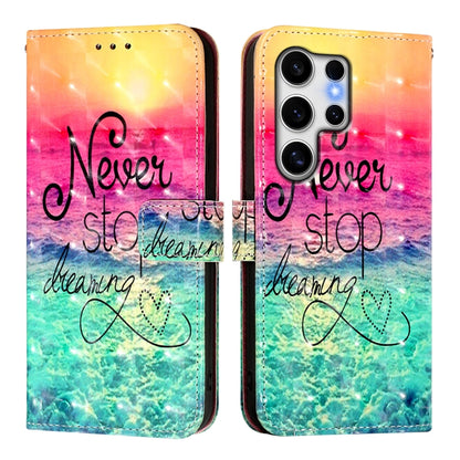 For Samsung Galaxy S25 Ultra 5G 3D Painting Horizontal Flip Leather Phone Case(Chasing Dreams) - Galaxy S25 Ultra 5G Cases by buy2fix | Online Shopping UK | buy2fix