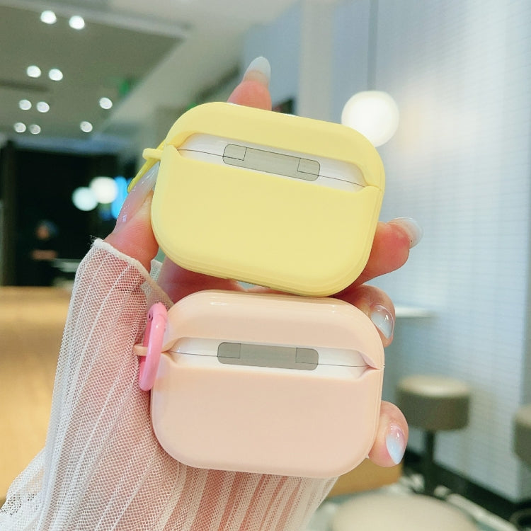 For AirPods Pro 2 Fresh 3D Emoji Pattern Skin Feel Earbuds Box PC Case(Yellow) - For AirPods Pro 2 by buy2fix | Online Shopping UK | buy2fix