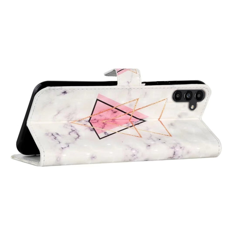 For Samsung Galaxy S25 5G Oil Embossed 3D Drawing Leather Phone Case(Triangular Marble) - Galaxy S25 5G Cases by buy2fix | Online Shopping UK | buy2fix