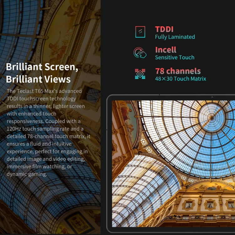 Teclast T65 Max Tablet PC 13 inch, 8GB+256GB,  Android 14 MediaTek Helio G99 Octa Core, 4G LTE Dual SIM - TECLAST by TECLAST | Online Shopping UK | buy2fix