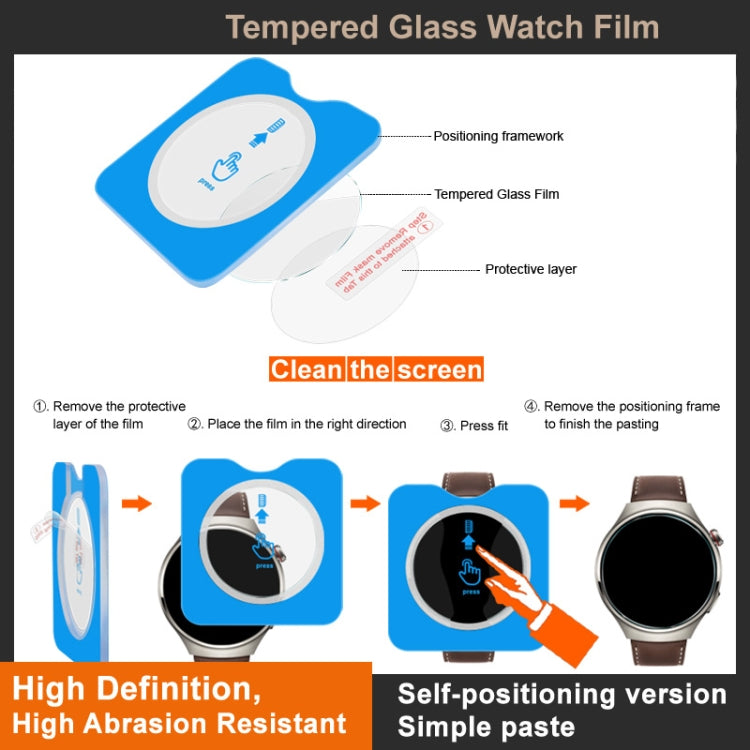 For Xiaomi Mi Band 8 Pro imak Tempered Glass Watch Film, Self-positioning Version - Screen Protector by imak | Online Shopping UK | buy2fix