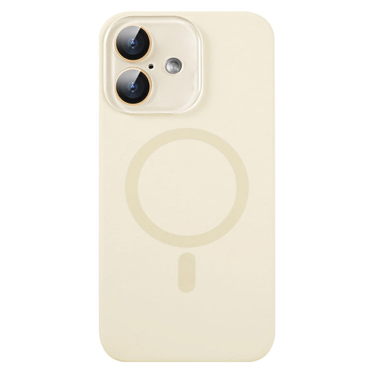 For iPhone 16 Liquid Silicone MagSafe Full Coverage Phone Case with Lens Film(White) - iPhone 16 Cases by buy2fix | Online Shopping UK | buy2fix