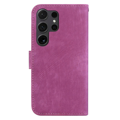 For Samsung Galaxy S25 Ultra 5G Little Tiger Embossed Leather Phone Case(Rose Red) - Galaxy S24 Ultra 5G Cases by buy2fix | Online Shopping UK | buy2fix