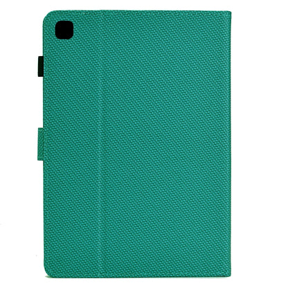 For Samsung Galaxy Tab A7 Lite Solid Color Fiber Texture Smart Tablet Leather Case(Lake Green) - Tab A7 Lite T220 / T225 by buy2fix | Online Shopping UK | buy2fix