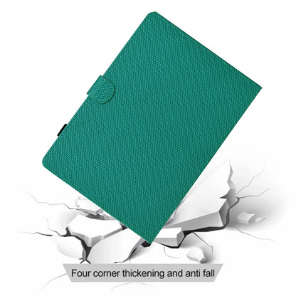 For Samsung Galaxy Tab A7 Lite Solid Color Fiber Texture Smart Tablet Leather Case(Lake Green) - Tab A7 Lite T220 / T225 by buy2fix | Online Shopping UK | buy2fix