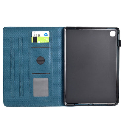 For Samsung Galaxy Tab S5e Solid Color Fiber Texture Smart Tablet Leather Case(Royal Blue) - Tab S5E 10.5 T720 / T725 by buy2fix | Online Shopping UK | buy2fix