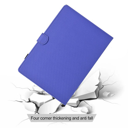 For Lenovo Tab M11 / Xiaoxin Pad 2024 Solid Color Fiber Texture Smart Tablet Leather Case(Purple) - Lenovo by buy2fix | Online Shopping UK | buy2fix