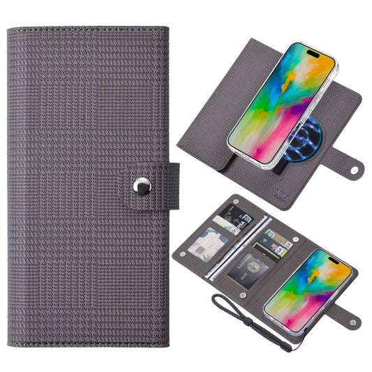 For iPhone 16 Pro ViLi GHA-C Series RFID MagSafe Magnetic Flip Leather Phone Case(Grey) - iPhone 16 Pro Cases by ViLi | Online Shopping UK | buy2fix