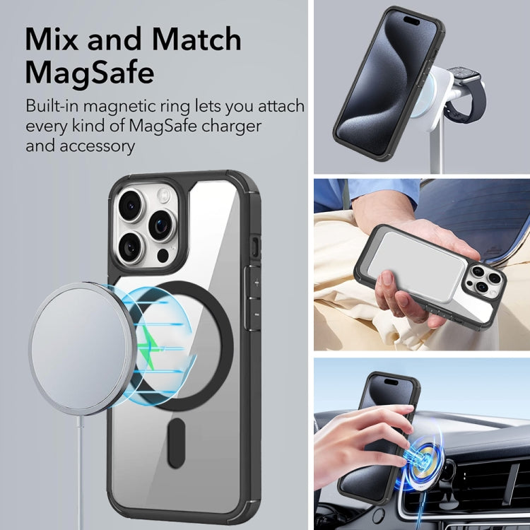 For iPhone 14 Pro MagSafe Acrylic Hybrid TPU Phone Case(Black) - iPhone 14 Pro Cases by buy2fix | Online Shopping UK | buy2fix