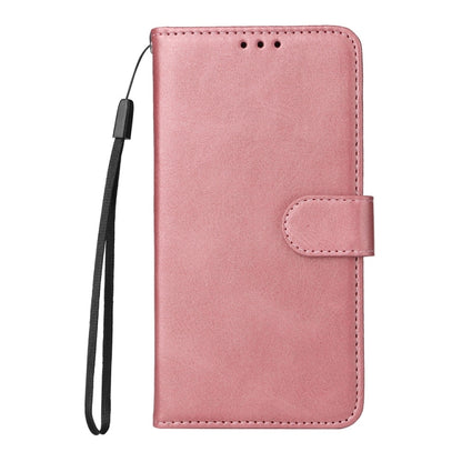 For Samsung Galaxy S25 Ultra 5G Classic Calf Texture Flip Leather Phone Case(Rose Gold) - Galaxy S25 Ultra 5G Cases by buy2fix | Online Shopping UK | buy2fix