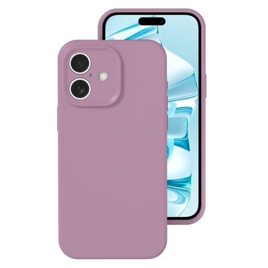 For iPhone 16 Plus Precise Hole Liquid Silicone Jelly Color Full Coverage Phone Case(Blackcurrant Color) - iPhone 16 Plus Cases by buy2fix | Online Shopping UK | buy2fix