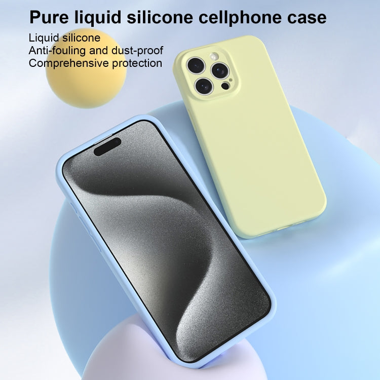 For iPhone 16 Pro Max Precise Hole Liquid Silicone Jelly Color Full Coverage Phone Case(Sunflower Color) - iPhone 16 Pro Max Cases by buy2fix | Online Shopping UK | buy2fix