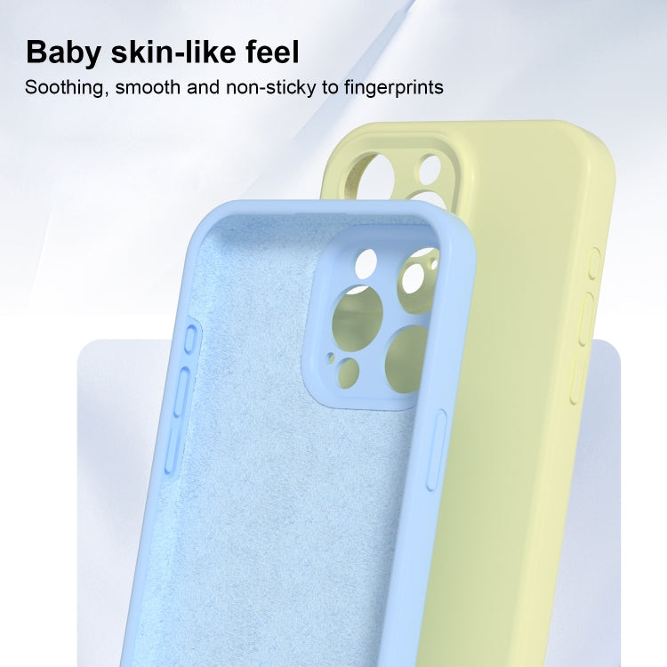 For iPhone 16 Pro Max Precise Hole Liquid Silicone Jelly Color Full Coverage Phone Case(Milk Yellow) - iPhone 16 Pro Max Cases by buy2fix | Online Shopping UK | buy2fix