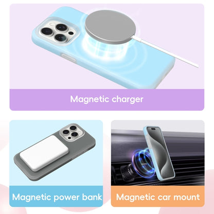 For iPhone 16 Pro Jelly Liquid Silicone MagSafe Magnetic Phone Case(Blue) - iPhone 16 Pro Cases by buy2fix | Online Shopping UK | buy2fix