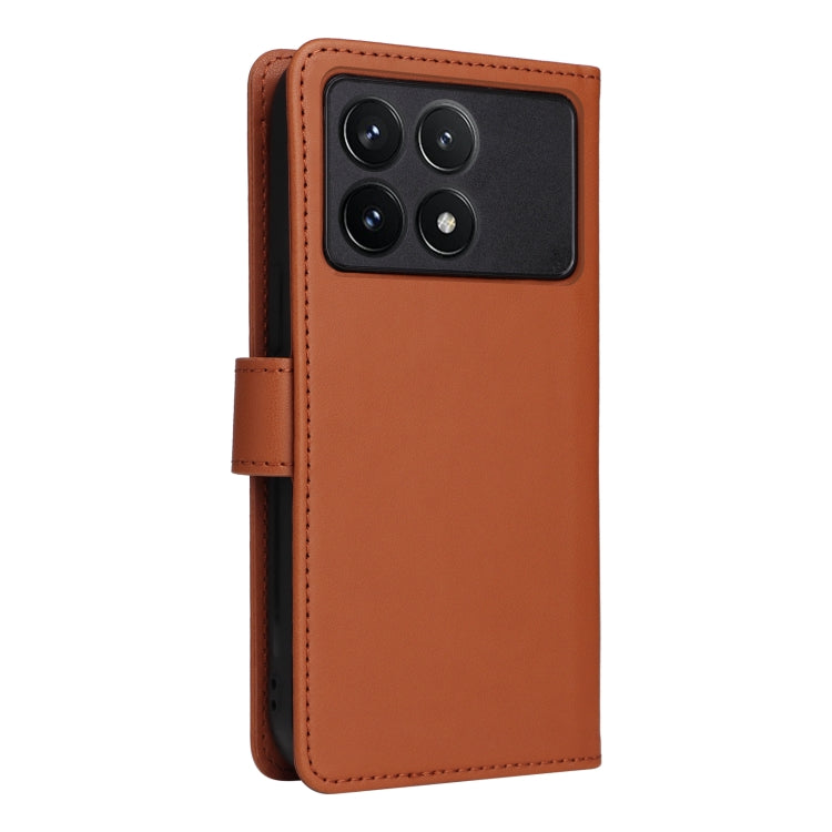 For Redmi K70 / K70 Pro BETOPNICE BN-005 2 in 1 Detachable Imitate Genuine Leather Phone Case(Brown) - K70 Pro Cases by BETOPNICE | Online Shopping UK | buy2fix