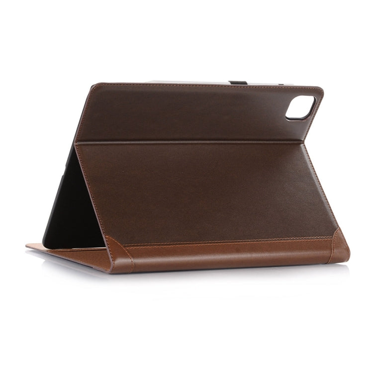 For iPad Pro 13 2024 Book Style Stitching Leather Tablet Case(Coffee) - iPad Pro 13 2024 Cases by buy2fix | Online Shopping UK | buy2fix