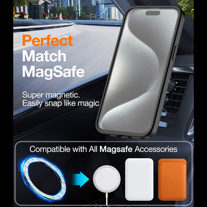 For iPhone 11 TPU Hybrid PC Inner Magnetic MagSafe Phone Case(Black) - iPhone 11 Cases by buy2fix | Online Shopping UK | buy2fix