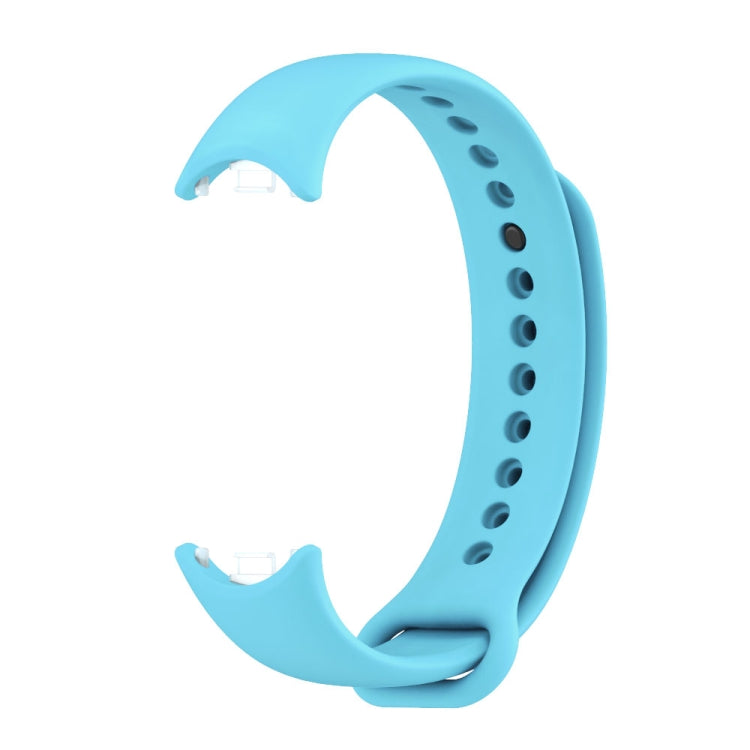 For Xiaomi Smart Band 9 / 8 MIJOBS Metal Buckle Solid Color Silicone Watch Band(Sky Blue) - Watch Bands by MIJOBS | Online Shopping UK | buy2fix