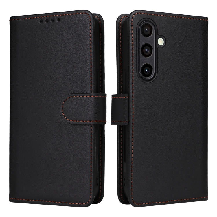 For Samsung Galaxy S24 FE 5G BETOPNICE BN-005 2 in 1 Detachable Imitate Genuine Leather Phone Case(Black) - Galaxy S24 FE 5G Cases by BETOPNICE | Online Shopping UK | buy2fix