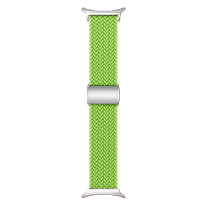 For Samsung Galaxy Watch Ultra 47mm Nylon Loop Magnetic Buckle Watch Band(Yellow Green) - Watch Bands by buy2fix | Online Shopping UK | buy2fix