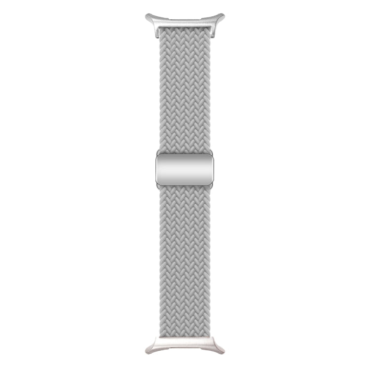 For Samsung Galaxy Watch Ultra 47mm Nylon Loop Magnetic Buckle Watch Band(Light Grey) - Watch Bands by buy2fix | Online Shopping UK | buy2fix