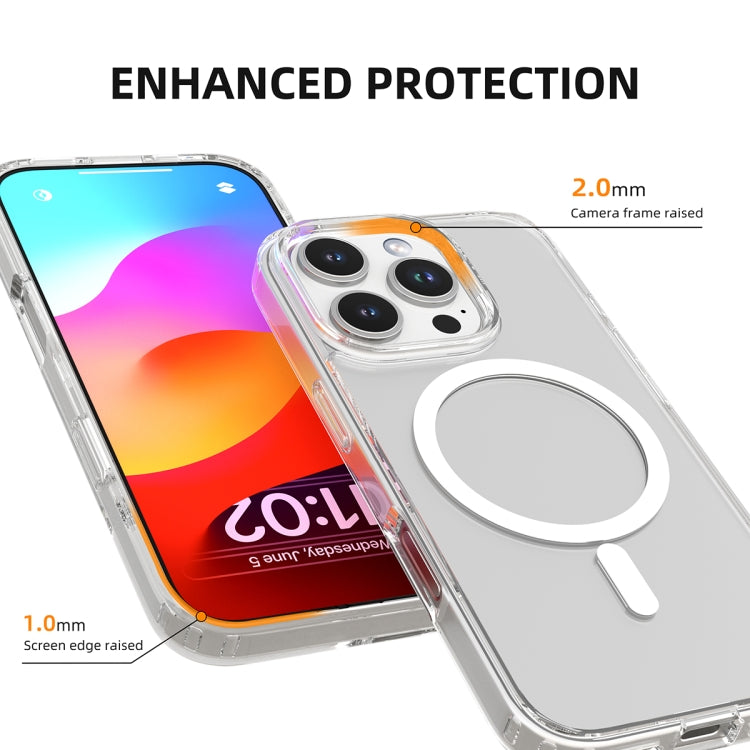 For iPhone 16 Plus Mutural Ice Series MagSafe Magnetic TPU Phone Case(Transparent) - iPhone 16 Plus Cases by Mutural | Online Shopping UK | buy2fix