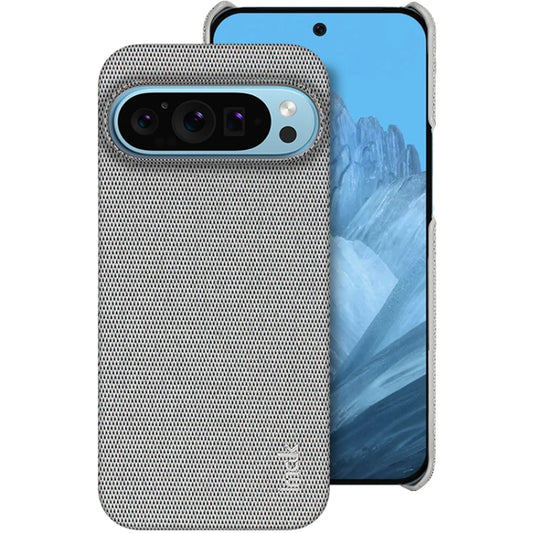 For Google Pixel 9 Pro XL imak Ruiyi Series Cloth Texture PU + PC Phone Case(Light Grey) - Google Cases by imak | Online Shopping UK | buy2fix