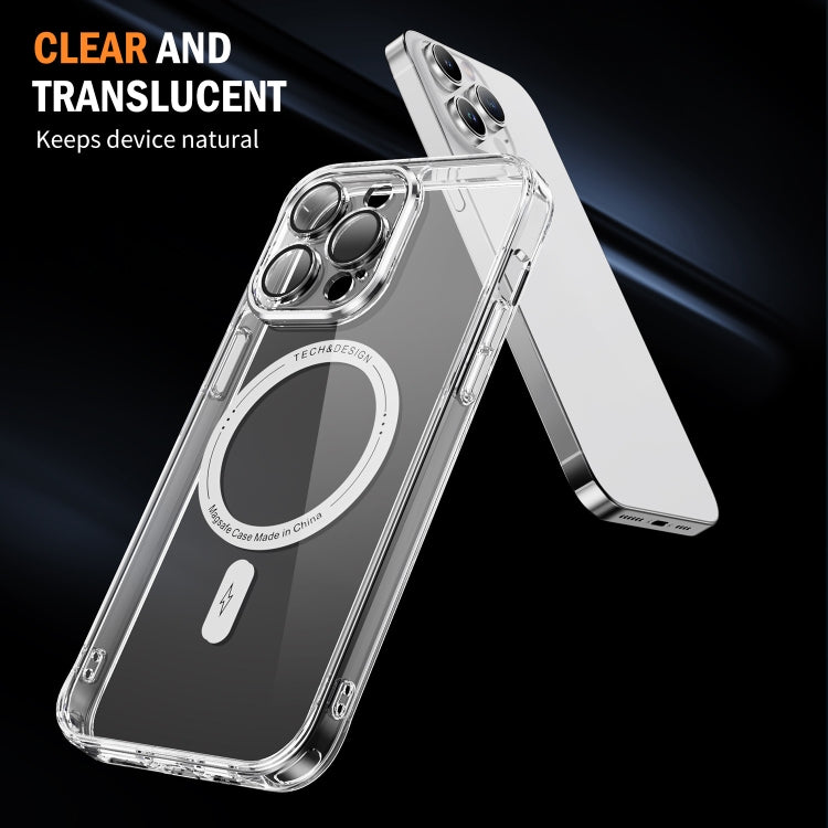 For iPhone 14 Pro Airbag Magsafe PC Hybrid TPU Phone Case(Transparent) - iPhone 14 Pro Cases by buy2fix | Online Shopping UK | buy2fix