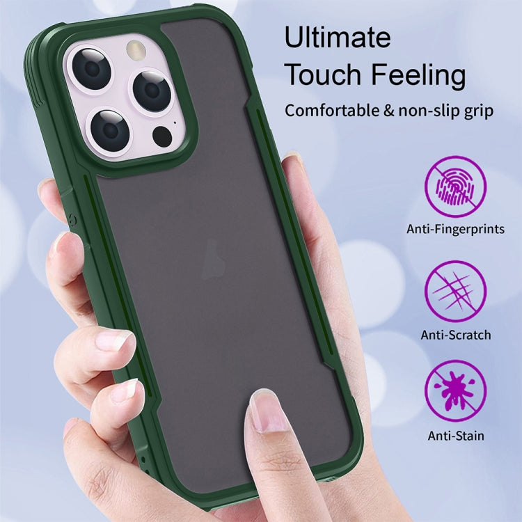 For iPhone 16 Pro Max Skin Feel Frosted PC Hybrid TPU Phone Case(Green) - iPhone 16 Pro Max Cases by buy2fix | Online Shopping UK | buy2fix