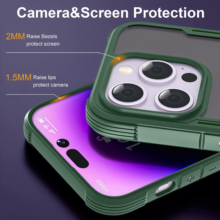 For iPhone 16 Pro Max Skin Feel Frosted PC Hybrid TPU Phone Case(Green) - iPhone 16 Pro Max Cases by buy2fix | Online Shopping UK | buy2fix