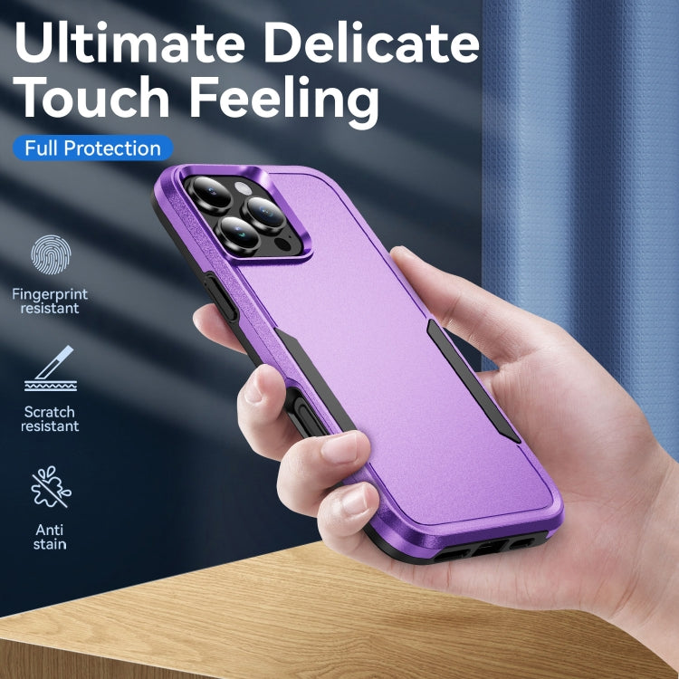 For iPhone 16 Pro Max Pioneer Armor Heavy Duty PC + TPU Phone Case(Purple+Black) - iPhone 16 Pro Max Cases by buy2fix | Online Shopping UK | buy2fix