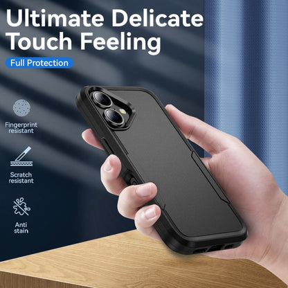 For iPhone 16 Plus Pioneer Armor Heavy Duty PC + TPU Phone Case(Black) - iPhone 16 Plus Cases by buy2fix | Online Shopping UK | buy2fix