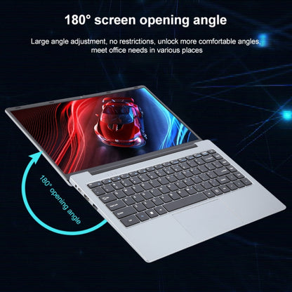 14 inch Windows 11 Laptop, 16GB+128GB, Gen 5th Intel Core i3 CPU, 180 Degree Rotation Axis(Silver) - Others by buy2fix | Online Shopping UK | buy2fix